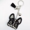 Wholesale Rhinestone Tassel Dog Keychain Stylish Bag Charm Gift
