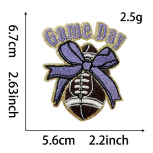 Heated melt glue*purple*olive ball* Gameday