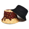 oly-2bfadf8f658b680cf96998fe75d9d0c5 Wholesale Doughnut Pattern Fisherman Hat Outdoor Sun Protection Double-Sided Unisex Casual Cap