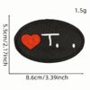 Wholesale Trendy Red Embroidered Cloth Patches Polyester Thread Decorative Sewing Accessories
