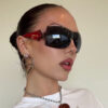 oly-2c0c50d91de32e1ff6bdbffdc02c8467 Wholesale Y2K Large Frame Frameless Sunglasses UV400 Stylish Fashion Accessory for Women Boutique Gift