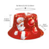 oly-2c0db1c24943e1db1bc98ec32acd6b14 Wholesale Santa Claus Pattern Fisherman Hat Trendy Christmas Red Bucket Hat for Outdoor Gift
