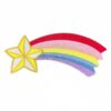 oly-2c1a060a8022c55740e781c67a3db2c6 Wholesale Polyester Thread Rainbow Five-Pointed Star Embroidered Patches 2pcs Iron-On Decorative Accent for Clothing Bags