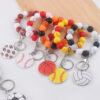 oly-2c23083010c45b1aa8cd21156bdcb284 Wholesale Soccer Ball Silicone Bead Bracelet Keychain Graduation Gift Fashion Accessory
