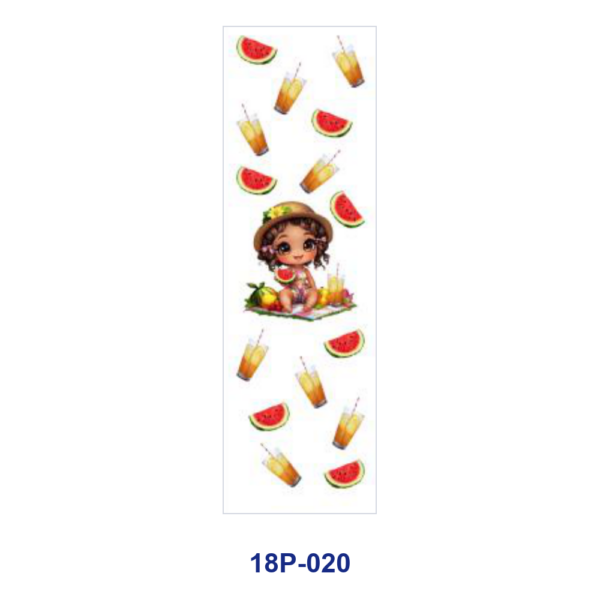 Wholesale 2/8/16pcs UV DTF Stickers Cartoon Girl Watermelon Ice Cream Pineapple Pattern Pen and Bookmark Stickers