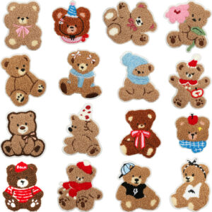 oly-2c38095bc27ba93af805d8093353fdf5 Wholesale Cute Little Bear Embroidery Patch Polyester Thread Everyday Use Decorative Accent
