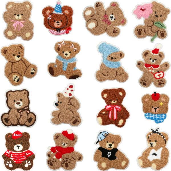 oly-2c38095bc27ba93af805d8093353fdf5 Wholesale Cute Little Bear Embroidery Patch Polyester Thread Everyday Use Decorative Accent