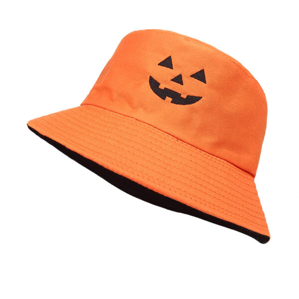Wholesale Halloween Themed Fashion Fisherman Hat with Pumpkin and Monster Design Trendy Sun Protection Hat for Party or Everyday Use
