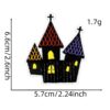 Wholesale Halloween Pumpkin Ghost Embroidery Patches Iron-On Decorative Cloth Stickers for Party and Craft