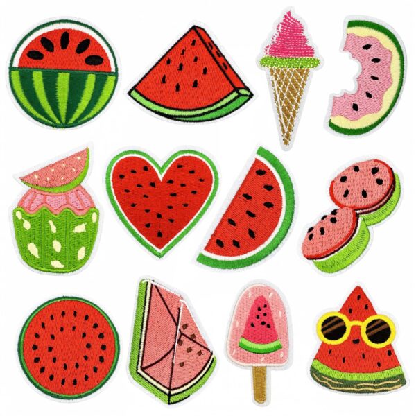 oly-2c4321e768be8913defa3f2b72930150 Wholesale Cartoon Watermelon Embroidery Patch for Fashion DIY Clothing Decoration