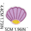 Wholesale Mermaid Wave Embroidered Patch with Anchor Design for Clothing Bag Decoration Fashion Accessory
