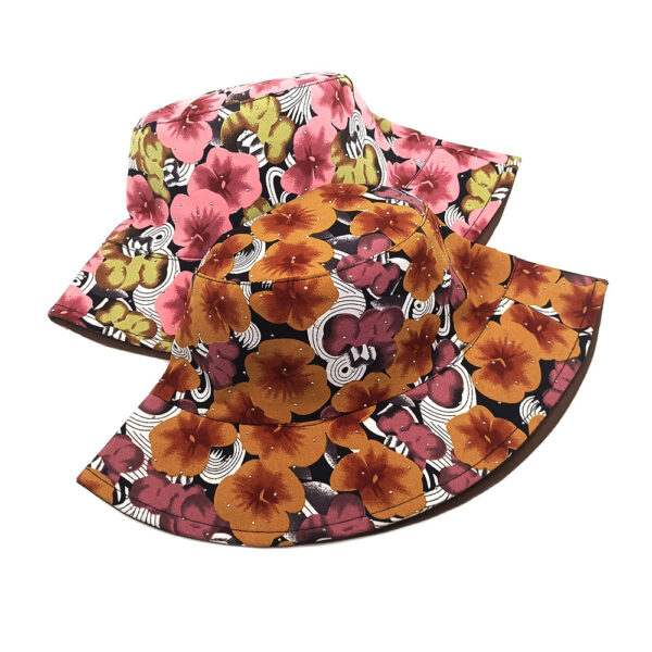oly-2c4ccb64d29d63457d725c3b88474fc0 Wholesale Floral Digital Print Bucket Hat Trendy Sun Protection Hat for Gift or Resale