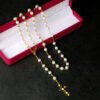 Wholesale Gold Pearl Cross Necklace Layering Jewelry Fashion Accessory Gift