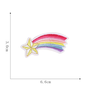 3#-Rainbow cloth stickers