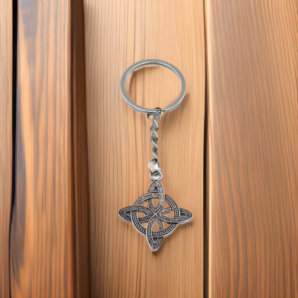 Wholesale Silver Metal Celtic Knot Keychain Pendant Car Key Accessory Gift