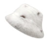 Wholesale Trendy Faux Fur Bucket Hat Women's Winter Warm Cap Fashion Accessory Gift
