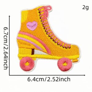 Orange-yellow cloth patch #6