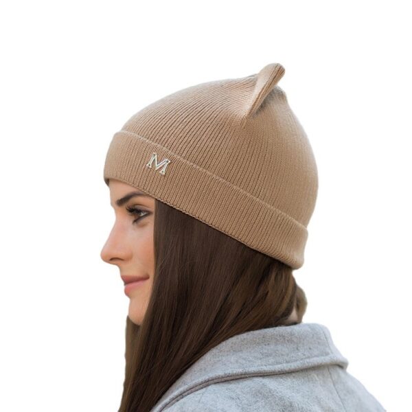 Wholesale Wool Knitted Hat with Cat Ears for Women   Winter Warm Fashion Accessory