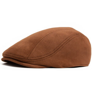 Coffee brown suede baseball cap / Adjustable