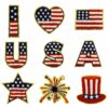 oly-2cb2e0d3c031a893114f264681eaf78d Wholesale Chenille Embroidered Independence Day Patch Decorative Accent for Clothing DIY