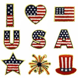 oly-2cb2e0d3c031a893114f264681eaf78d Wholesale Chenille Embroidered Independence Day Patch Decorative Accent for Clothing DIY