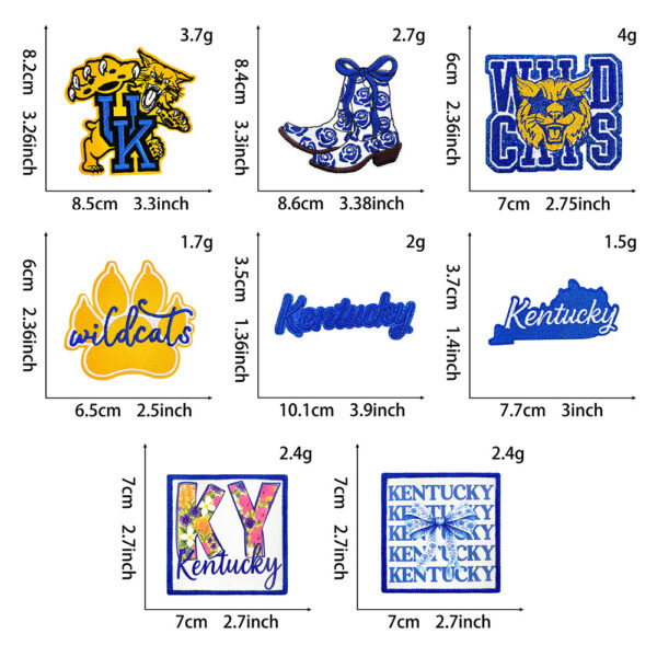 oly-2cc654b08c89d5cb25ae2764c8b94b34 Wholesale Chic University of Kentucky Embroidered Patches Small Iron-On DIY Accessory for Shoes Hats
