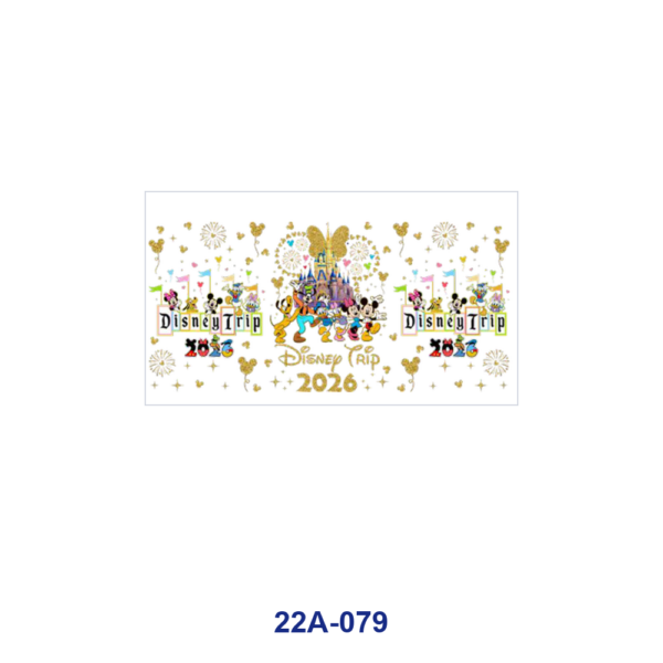 oly-2cd7f860e102005dcb9efb125d17fcc8 Wholesale 5pcs Cartoon Mouse Characters Fantasy Castle Bow Fireworks Vacation Mixed Print 16oz Cup UV DTF Wraps OLY Exclusive