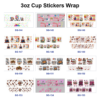 Wholesale 8pcs Mixed Fun Graphic 3oz Tumbler Stickers Wrap