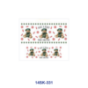 oly-2d16e9de4fe33314872110653f55f7ff Wholesale 2/4/8pcs Christmas Bear Theme Mini Cup Keychain Sticker