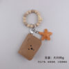Wholesale Cute Bear Silicone Wallet Card Holder Keychain Decorative Accessory Party Gift