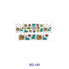 Wholesale 8pcs Colorful Holiday Graphic 3oz Tumbler Stickers Wrap