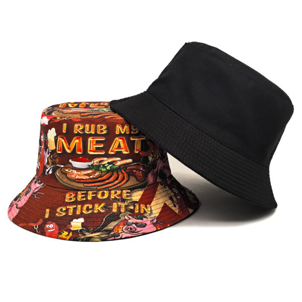 Wholesale Chic Reversible Pig Pattern Bucket Hat Sun Protection Fashion Accessory for Resale