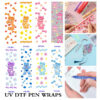 oly-2d547b80dfcd61c3c73f99ff9b04f21a Wholesale 2/8/16pcs UV DTF Stickers Rainbow Sunflower Sweet Pastel Teddy Designs Pen and Bookmark Stickers OLY Exclusive