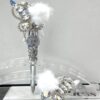 oly-2d560b4b98aea7bade3057abc1daa4ee Wholesale Butterfly Design Silver Rhinestone Beaded Charm Fashion Accessory for Bag Car Pen