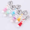 oly-2d589521fc0869568467b46bb0f5f63c Wholesale Silicone Cartoon Cat Bead Bracelet Keychain Trendy Bag Charm for Party Favors