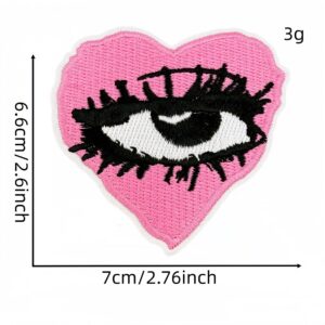 Cartoon black and pink fabric applique 19#