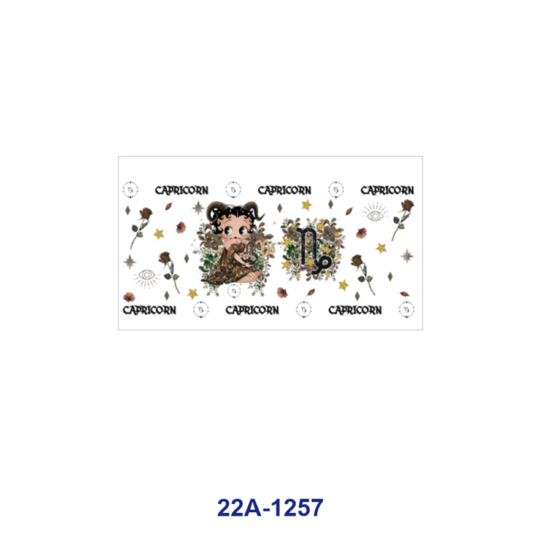 oly-2d6f26af839d31a1a99a818e933fd484 Wholesale 5pcs Retro Dreamy Watercolor Cartoon Girl Zodiac Sign Flower Star Mixed Decor Prints 16oz Cup UV DTF Wraps OLY Exclusive