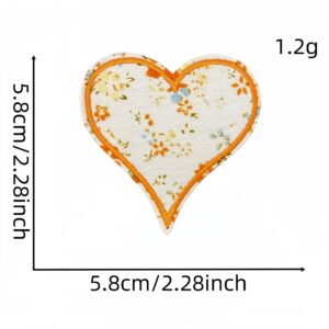 Love heartbreak cloth sticker 3#Orange