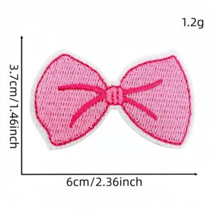 Pink bow cloth patch 5 #