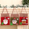 oly-2dbff6c4b911d8a74c6ed41fa63e6d91 Wholesale Santa Claus Plaid Flannel Christmas Gift Bag for Candy Apples Holiday Decor