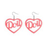 oly-2dc343707e2cf496d1d2b6c67f5aef30 Wholesale Chic Acrylic Heart Earrings Pink Love Letter Design Boutique Resale