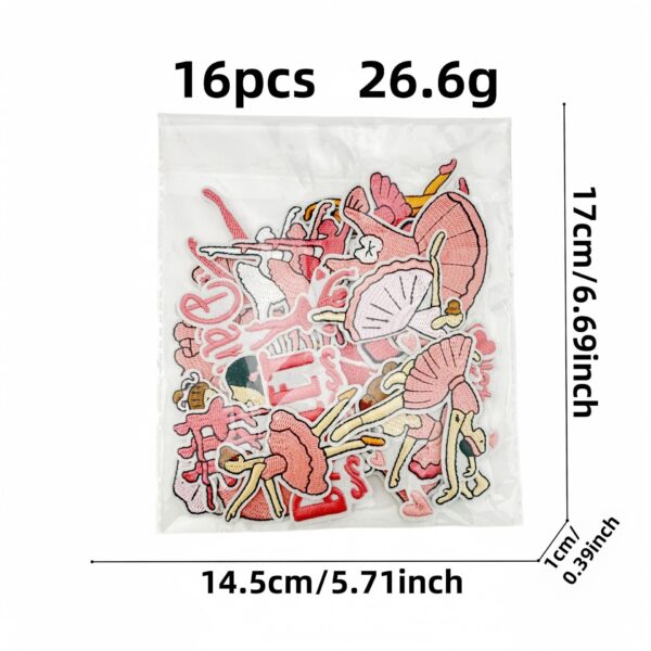 Wholesale Ballet Girl Embroidered Patch - Pink Dance Decorative Iron-On for Resale Boutique Use