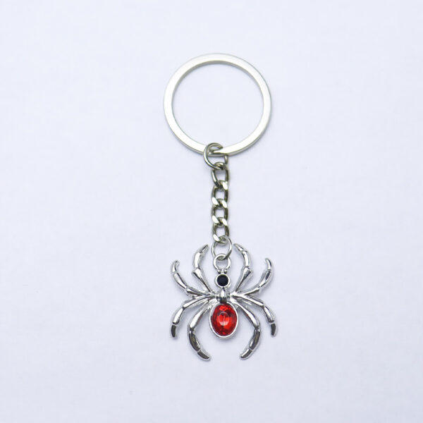 Wholesale Zinc Alloy Cartoon Spider Keychain Halloween Decorative Bag Charm Accessory