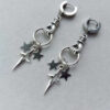 oly-2dfdab1b9f61819c17314e91f2542a3b Wholesale Star Hoop Earrings Stainless Steel Gothic Punk Y2K Style Fashion Jewelry Accessory for Party Wear