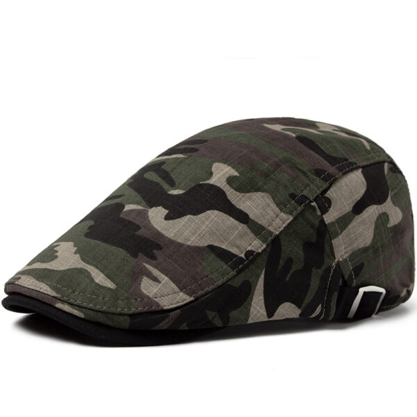 Wholesale Stylish Khaki Beret Summer Sunscreen Adjustable Cotton Linen Hat Boutique Resale