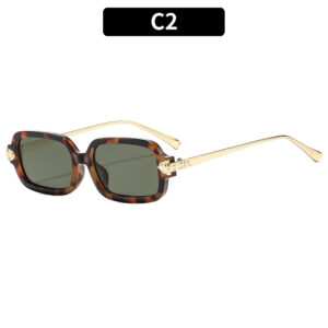 C2-Wrapped floral frame, dark green panel