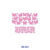 oly-2e52e8e84e390429e4f5ddf89efcbc6d Wholesale 8pcs Various Floral Outline Butterfly Tropical Fruit Seamless Decor Mini Cup Keychain Sticker