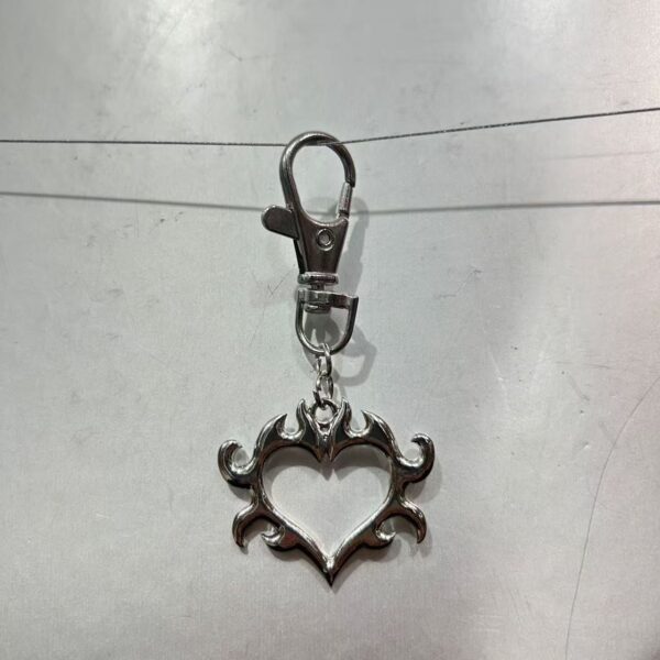 Wholesale Silver Alloy Horseshoe Clip Keychain Trendy Couple Gift Bag Charm