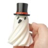 Wholesale 3D Halloween Ghost Pumpkin Resin Incense Burner Red Hat Spinning Ghost Desktop Ornament for Wedding Gift