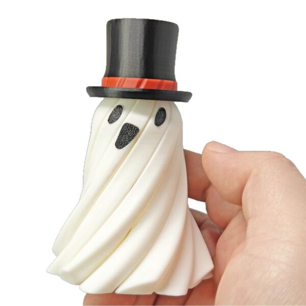 Wholesale 3D Halloween Ghost Pumpkin Resin Incense Burner Red Hat Spinning Ghost Desktop Ornament for Wedding Gift